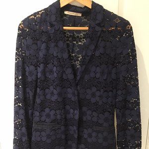 Dark navy lace jacket by PENNYBLACK, US8